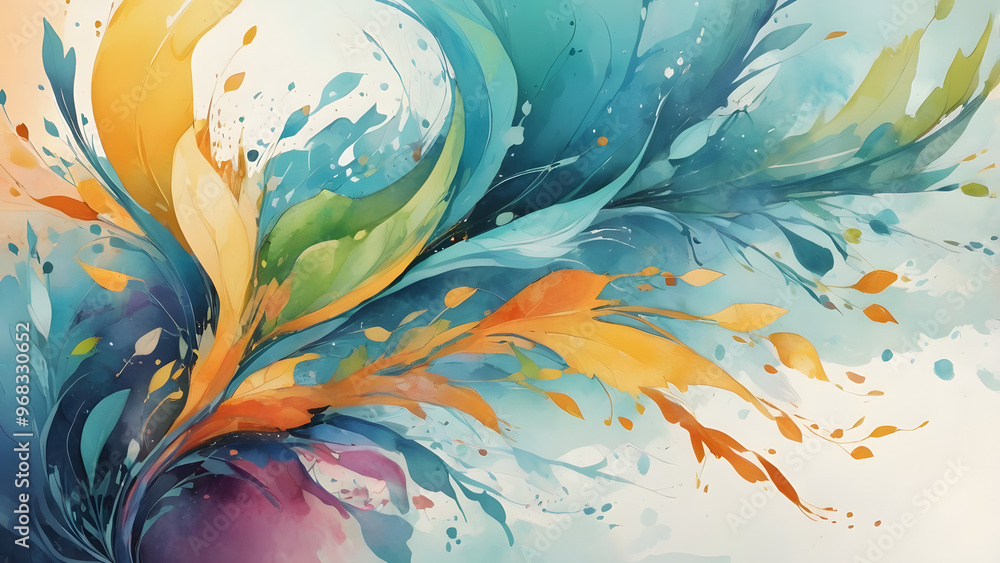 Wall mural an abstract natural background generative ai