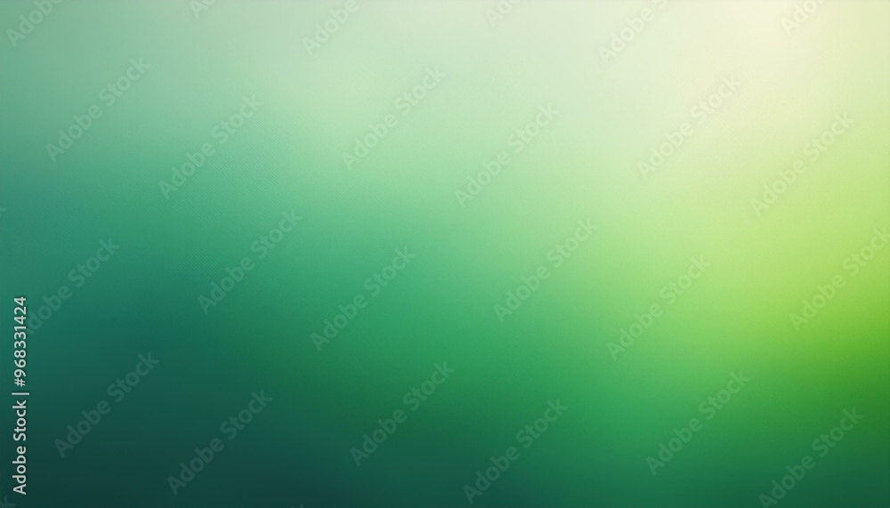Poster a blurred gradient background transitioning from white to green