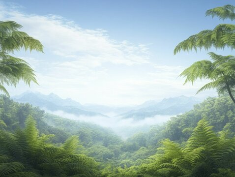 Behold the First Trees of Archaeopteris Nestled in a Lush Prehistoric Landscape