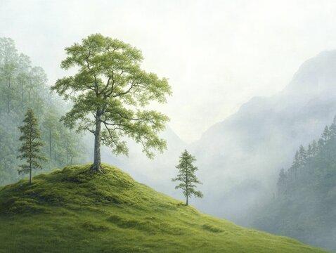 Discover the Ancient Archaeopteris Trees Thriving in a Vibrant Prehistoric Ecosystem.