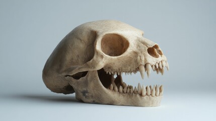 Fototapeta premium Incredible skull findings reveal the fierce predators that once roamed the earth and the diverse ecosystems they inhabited.
