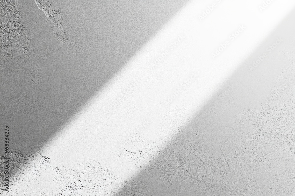 Poster a minimalist gray texture with a subtle light beam creating a serene and modern atmosphere in a simp