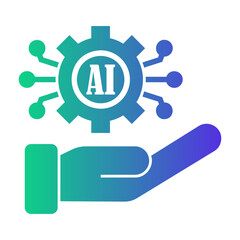 AI development Gradient icon