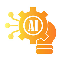 AI solution Gradient icon