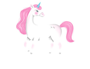 draw cute unicorn pink glitter