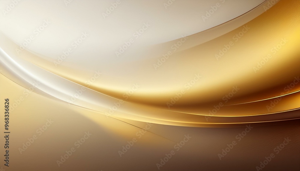 Poster a blurred gradient background transitioning from white to gold