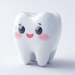 3D icon of dental, on a solid white background