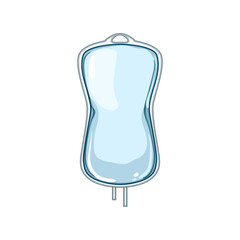 infusion iv drip bag cartoon. therapy saline, hydration medical, patient treatment infusion iv drip bag sign. isolated symbol vector illustration