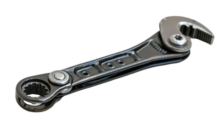 Obraz premium Adjustable wrench tool isolated transparent background