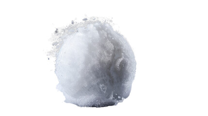 Fototapeta premium Snowball on transparent background