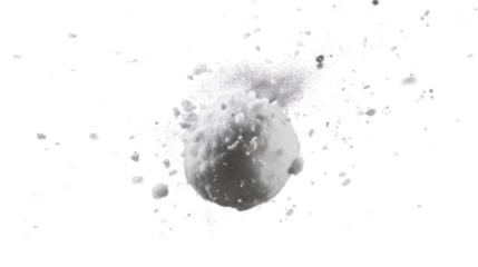 Snowball on transparent background
