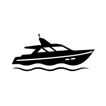 recommend clip art: Speed Boat Silhouette Icon - Transparent Background Clipart