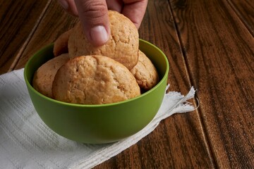 Sweet snack in a bowl