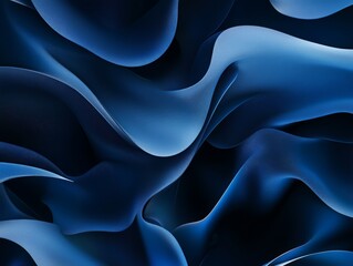 Obraz premium Abstract Blue Waves.