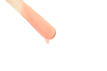 PNG, A wooden wand for depilation, isolated on white background