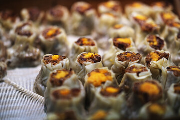 Shumai, traditional Chinese dim sum snack food