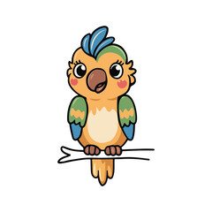 It's a nice funny parrot cartoon