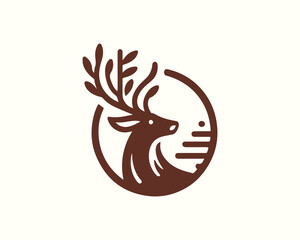 Obraz premium deer logo