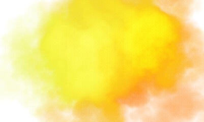 Transparent watercolor color smoke explosion texture overlay effect. Watercolor texture of clouds, paint brush strokes, paint stain strokes. Png file
