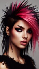 Fototapeta premium Pinke Haare