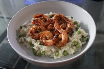 shrimp risotto