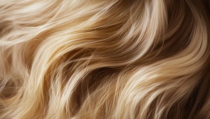 Naklejka premium Close-up of Blond Hair