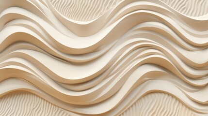 Obraz premium The image is a beautiful, abstract representation of a wave made of sand