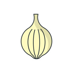 Onion icon flat design vector design templates