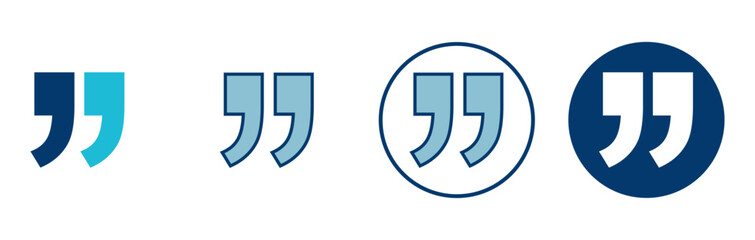 Quote icon vector isolated on white background. Quote sign icon. Quotation mark symbol.