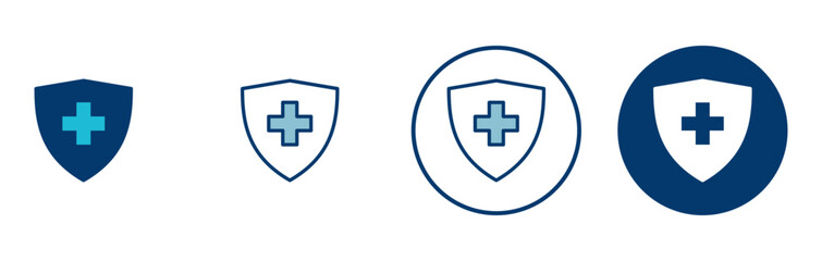 Obraz premium Health insurance icon vector isolated on white background. Insurance health document icon