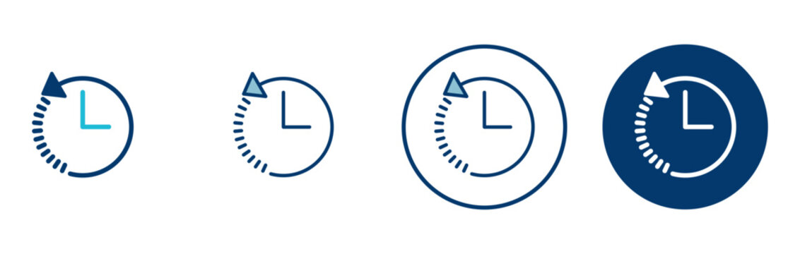 History icon vector isolated on white background. History vector icon