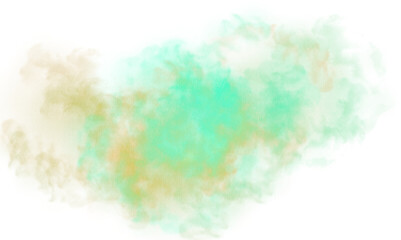 Transparent watercolor color smoke explosion texture overlay effect. Watercolor texture of clouds, paint brush strokes, paint stain strokes. Png file