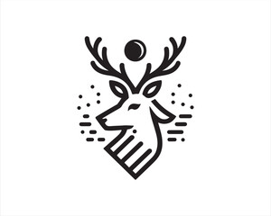 deer head vector illustration