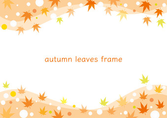 紅葉のキラキラフレーム