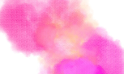 Transparent watercolor color smoke explosion texture overlay effect. Watercolor texture of clouds, paint brush strokes, paint stain strokes. Png file