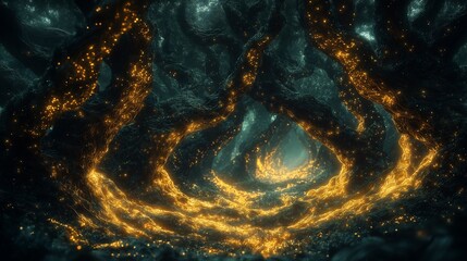 Enchanted Forest Glowing Path