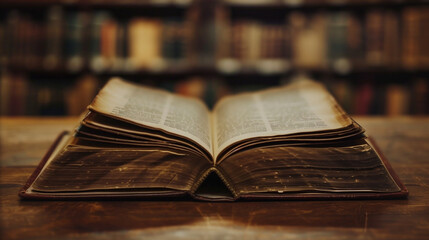 Obraz premium old books in the library