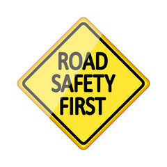 speed road sign cartoon. pedestrian crosswalk, highway intersection, detour construction speed road sign sign. isolated symbol vector illustration