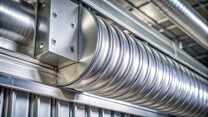 With its intricate texture and metallic sheen, the air duct's close-up view showcases the careful attention to detail