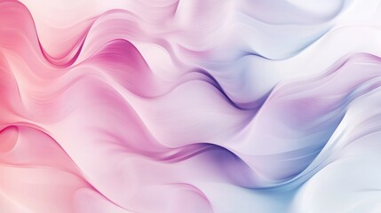 Fototapeta premium Abstract pattern of fluid, wavy lines in pastel tones, creating a calm and serene effect.
