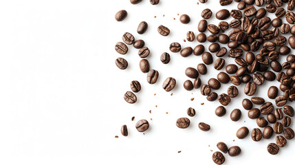  pile of coffee on a white background
