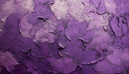 Fototapeta premium Thick impasto acrylic paint creating a textured purple background