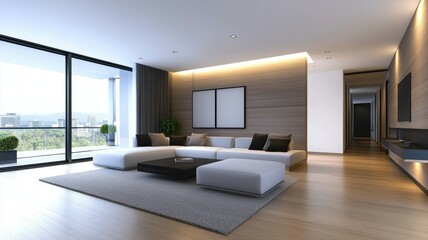 Fototapeta premium modern living room interior
