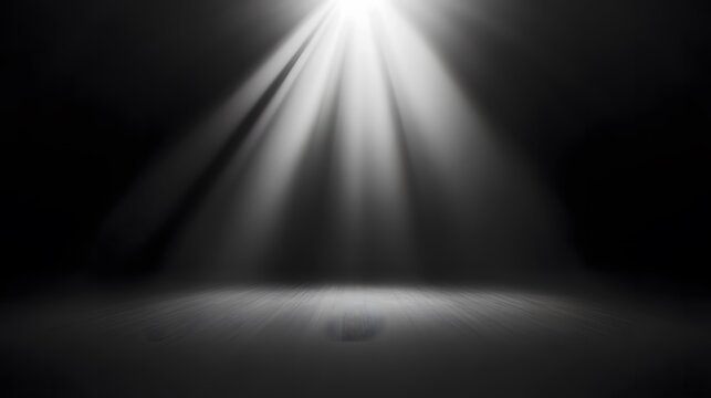 Mysterious black and white gradient fog scene, creating an eerie and atmospheric background. Ideal for dramatic, cinematic, or conceptual designs, emphasizing contrast and mood