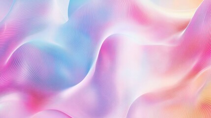 Obraz premium Colorful gradient pattern with soft, flowing lines, creating a smooth and harmonious design.