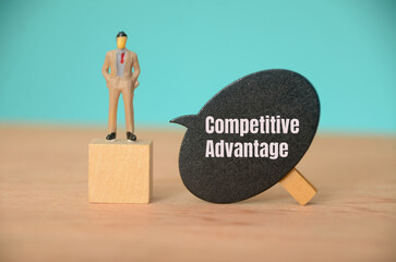 The speech bubble labeled Competitive Advantage emphasizes the importance of achieving a...