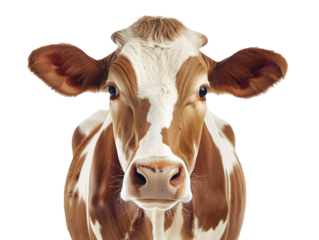 A portrait of a cow