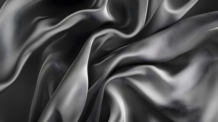 Fototapeta premium Abstract black and white gradient background. Perfect for modern banner, poster, or cover designs, the scene emphasizes minimalistic elegance with a luxurious and refined feel. Ideal for fashion
