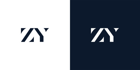 Abstract letter ZX logo.