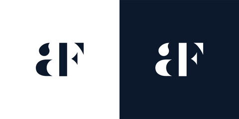 Abstract letter AF logo.